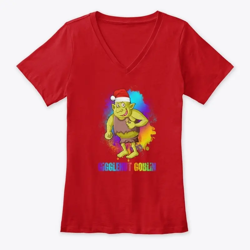 Womens Premium Tee Christmas Goblin